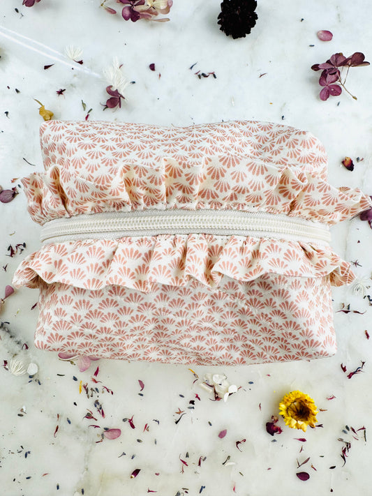 Beauty Bag - Ruffled Flower Petals