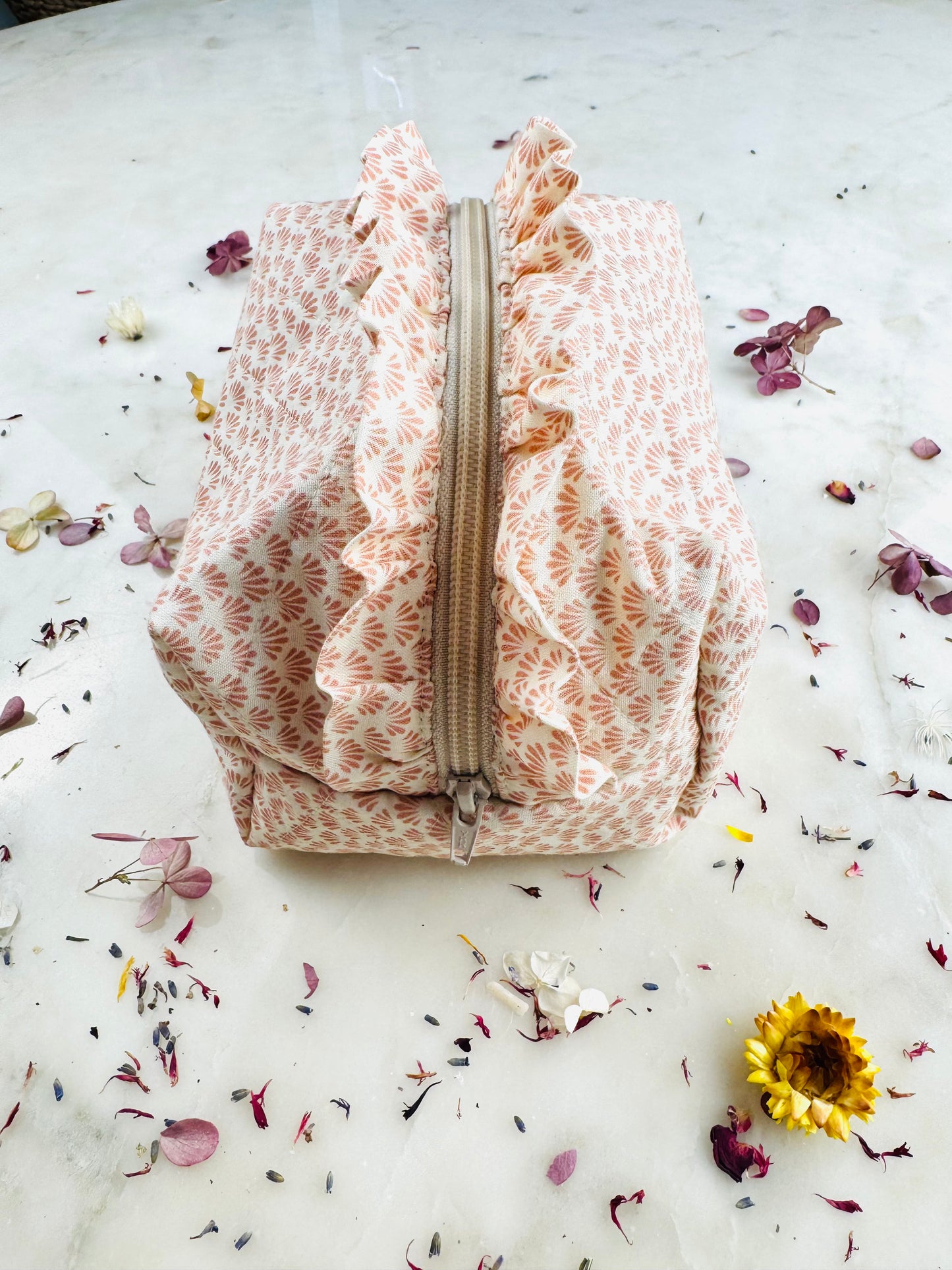 Beauty Bag - Ruffled Flower Petals