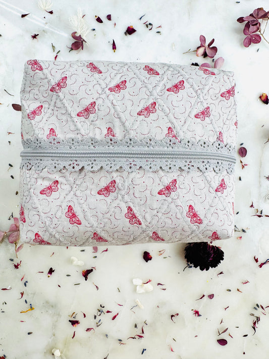 Beauty Bag - Pink Butterfly